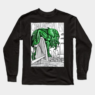 Cthulhu Goes To Dallas! 2 Long Sleeve T-Shirt